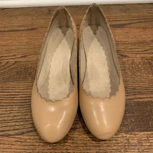 A2 Pink/Cream 2in. Wedges Size 7.5